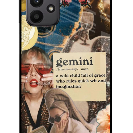 Gemini Zodiac Samsung A23 Glass Case