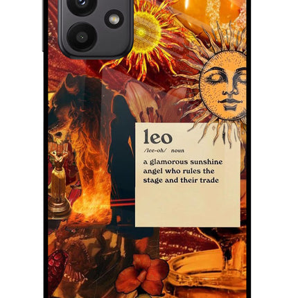 Leo Zodiac Samsung A23 Glass Case