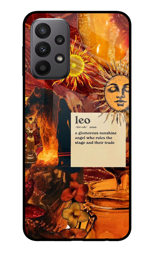 Leo Zodiac Samsung A23 Glass Case