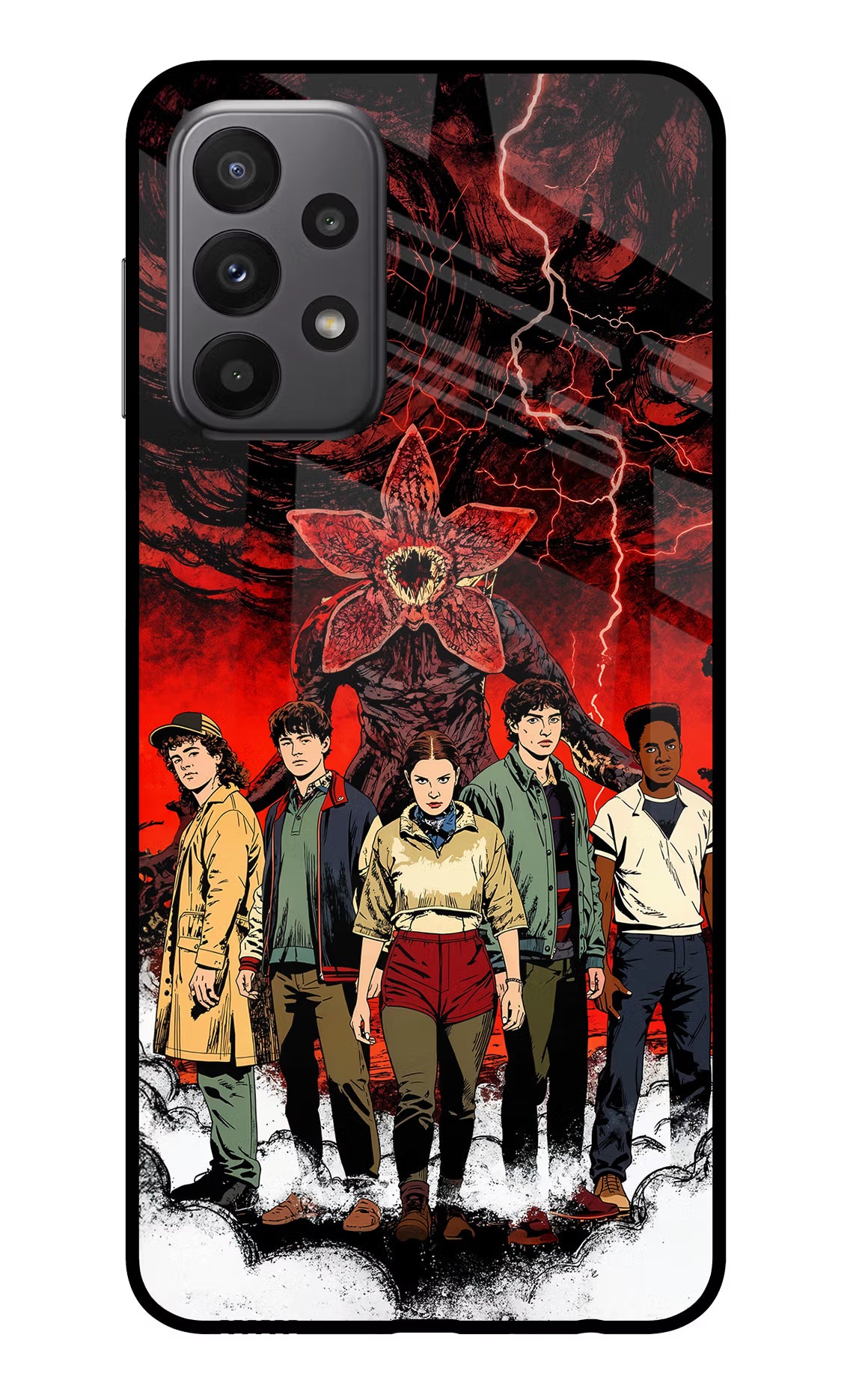 Ordinary Things Characters Samsung A23 Glass Case