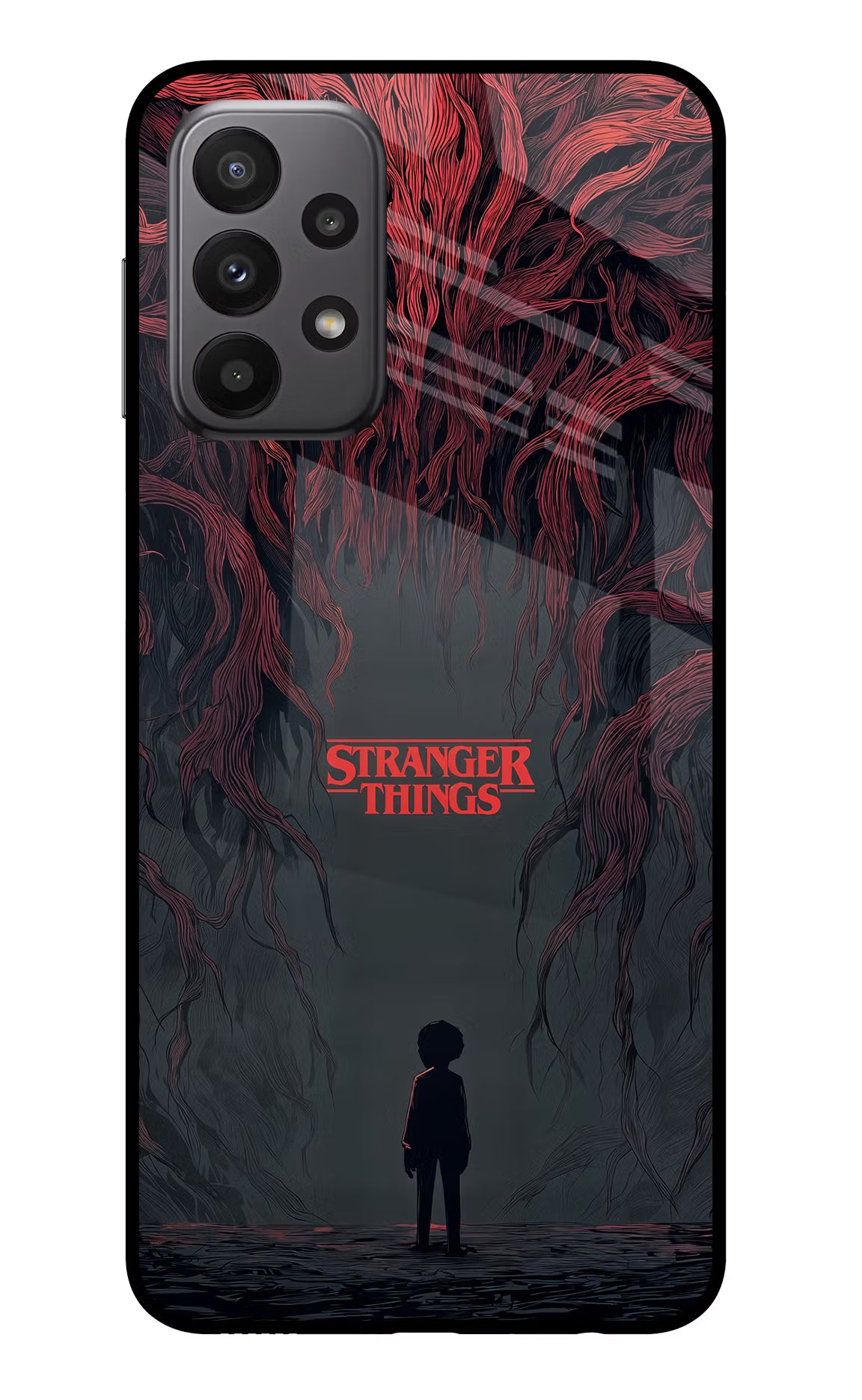 Ordinary Things Dark Side Samsung A23 Glass Case Back Cover by Casekaro