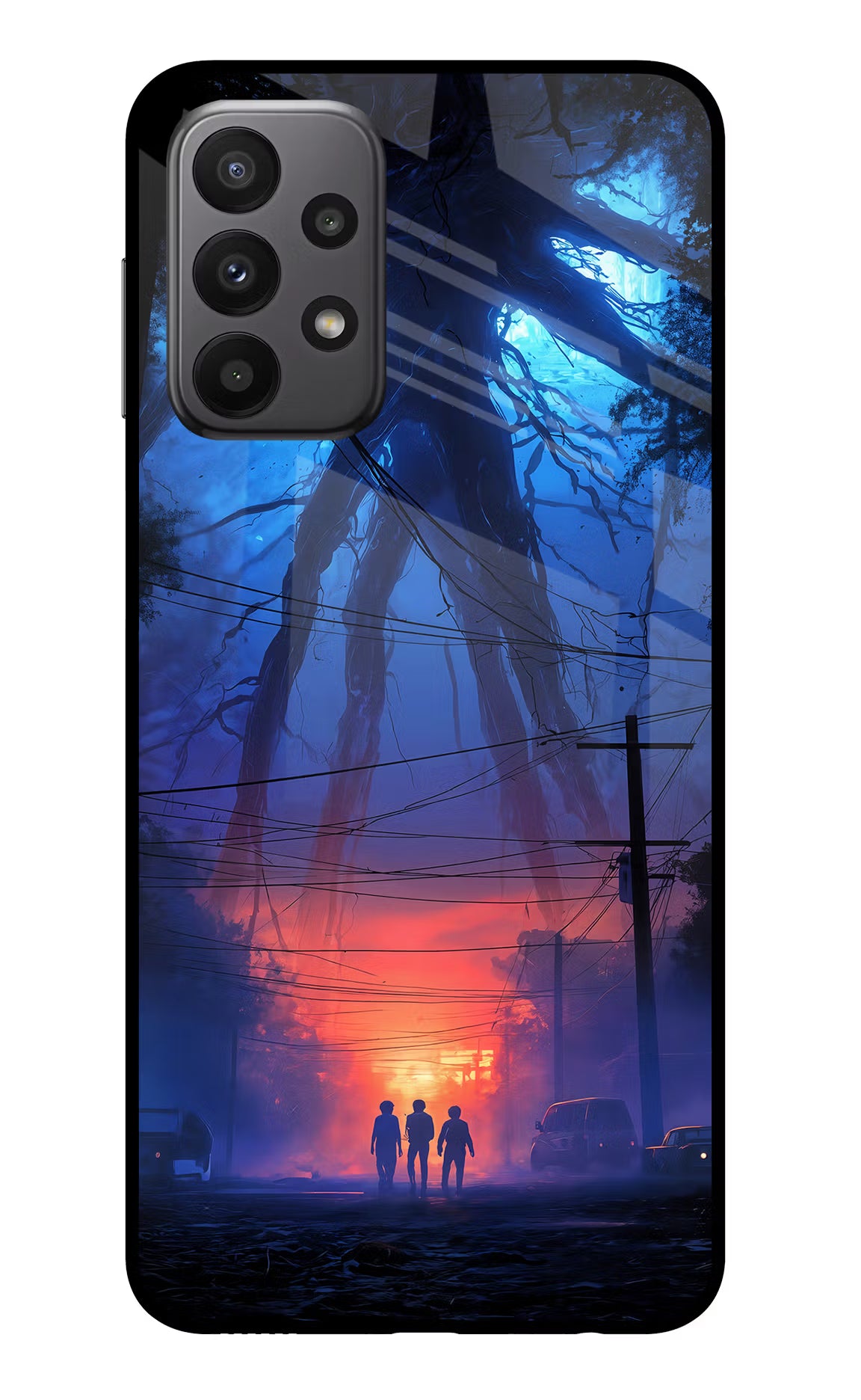 Ordinary Things Shadow Samsung A23 Glass Case Back Cover by Casekaro