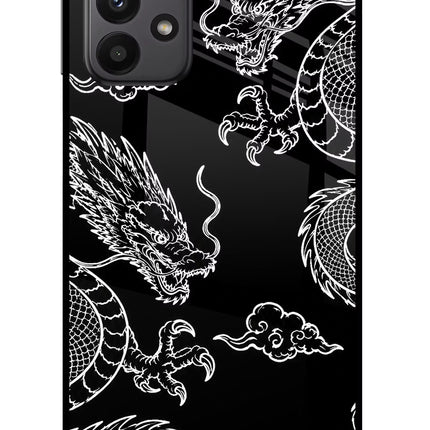 Twin Dragons Samsung A23 Glass Case