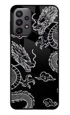 Twin Dragons Samsung A23 Glass Case