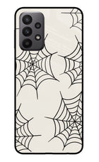 Spider Web Samsung A23 Glass Case