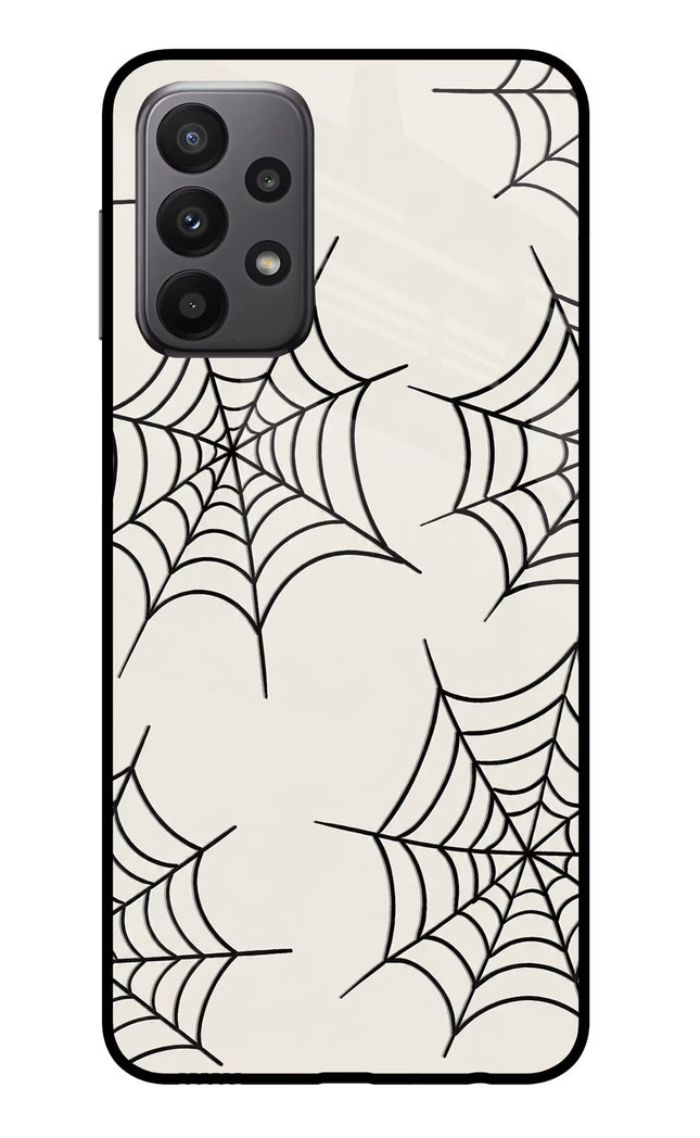 Spider Web Samsung A23 Glass Case
