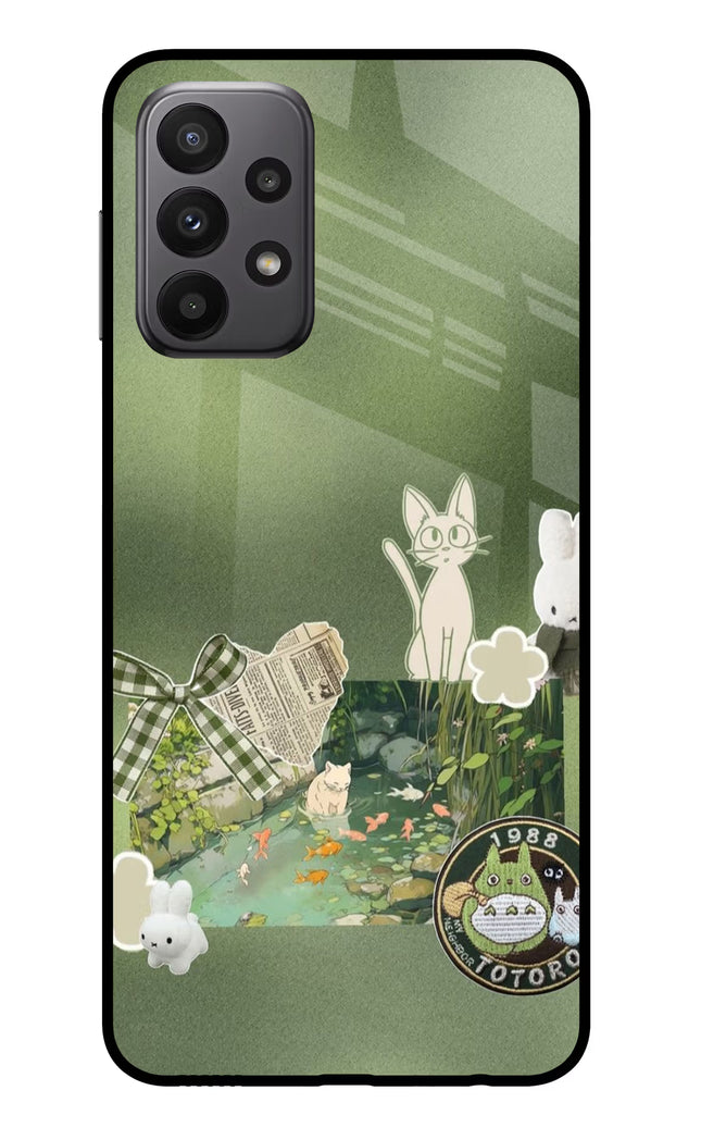 Aesthetic anime Samsung A23 Glass Case