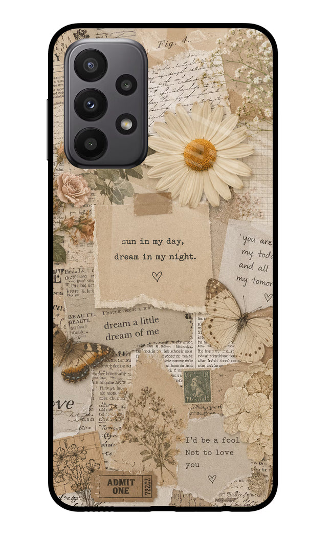 Vintage case Samsung A23 Glass Case