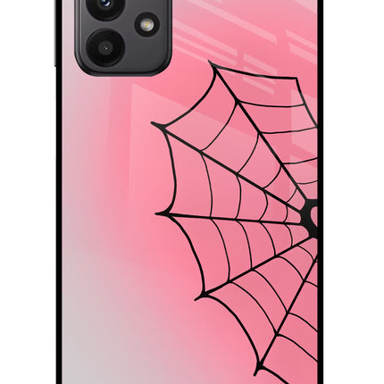 Pink Web Samsung A23 Glass Case