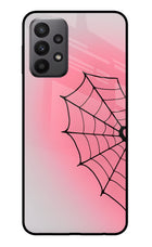 Pink Web Samsung A23 Glass Case