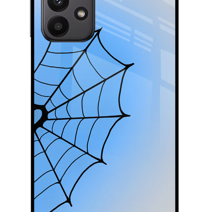 Blue Web Samsung A23 Glass Case