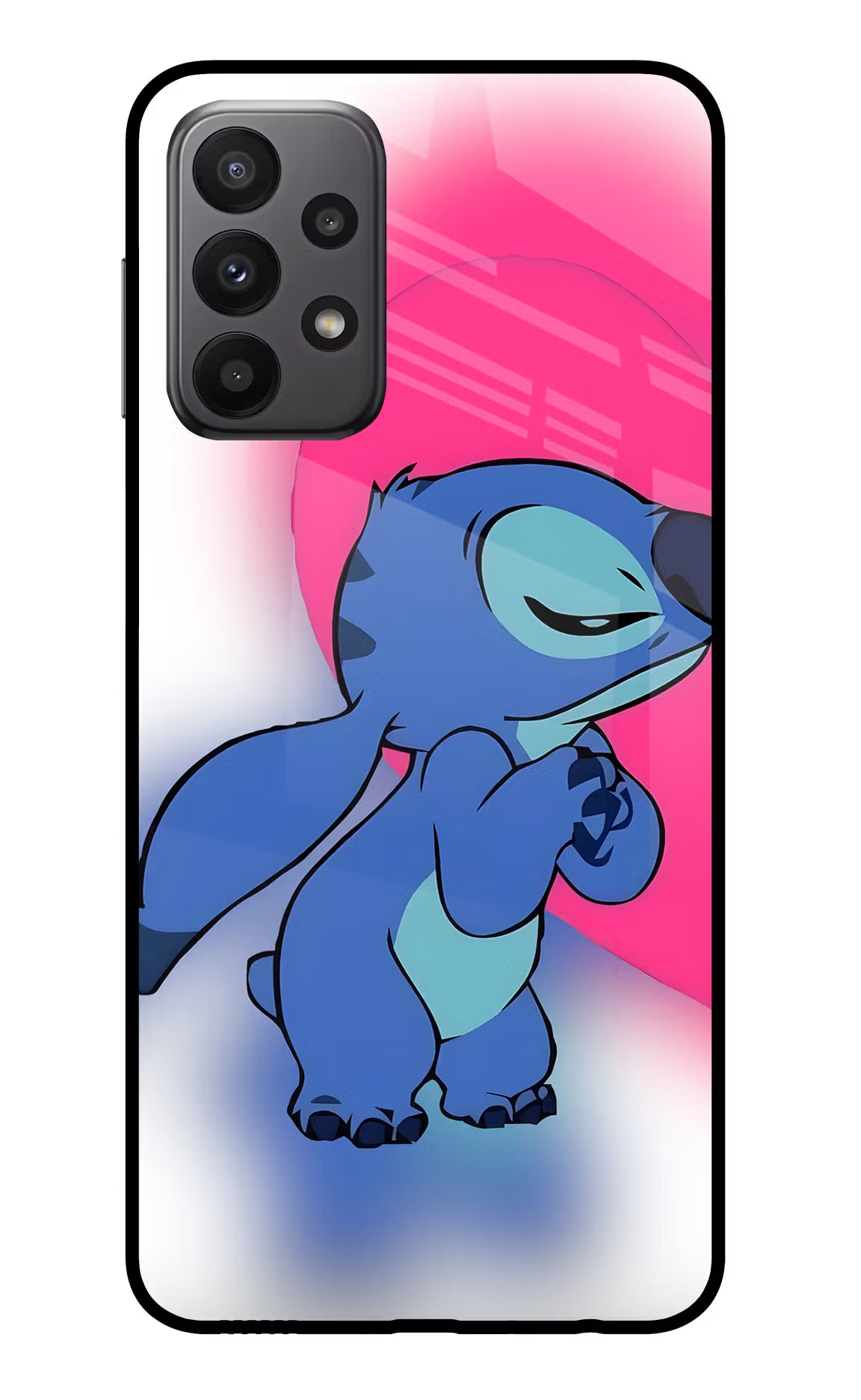 Stitch Hug Samsung A23 Glass Case