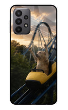 Rollercoaster Dog Samsung A23 Glass Case