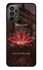 Bloom Samsung A23 Glass Case Back Cover by Casekaro