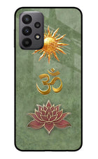 Om & Lotus Samsung A23 Glass Case