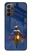 Cosmic Krishna Samsung A23 Glass Case