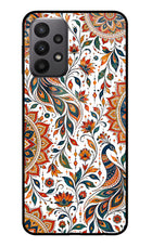 White Mayura Samsung A23 Glass Case