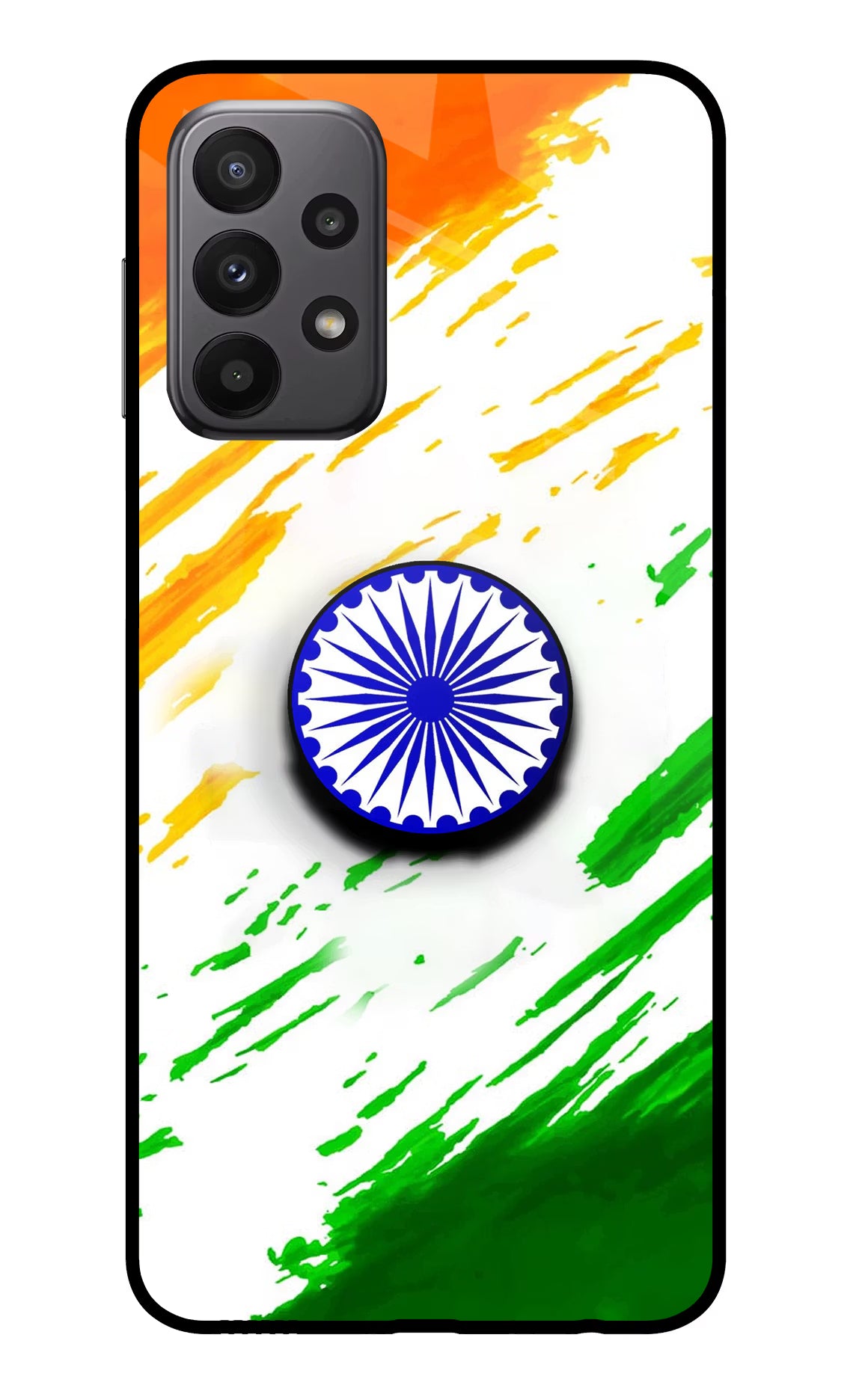 Indian Flag Ashoka Chakra Samsung A23 Pop Case by Casekaro
