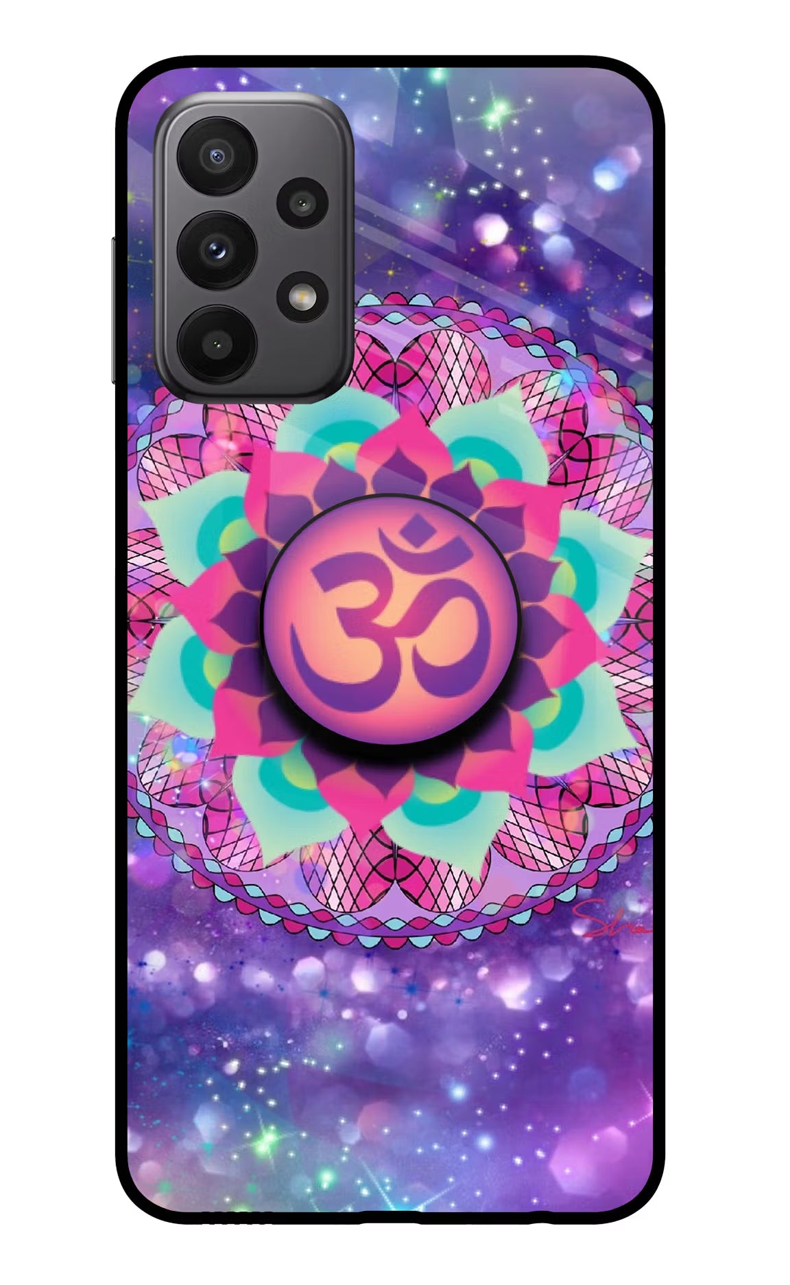 Om Purple Samsung A23 Pop Case by Casekaro