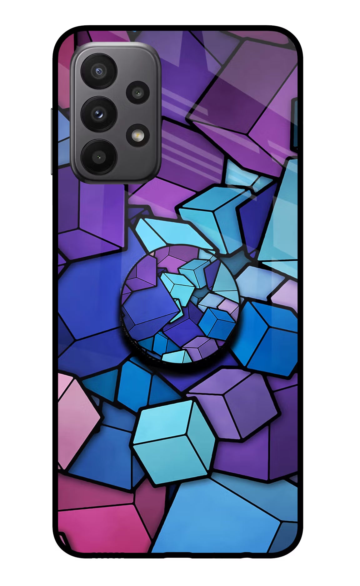 Cubic Abstract Samsung A23 Pop Case by Casekaro