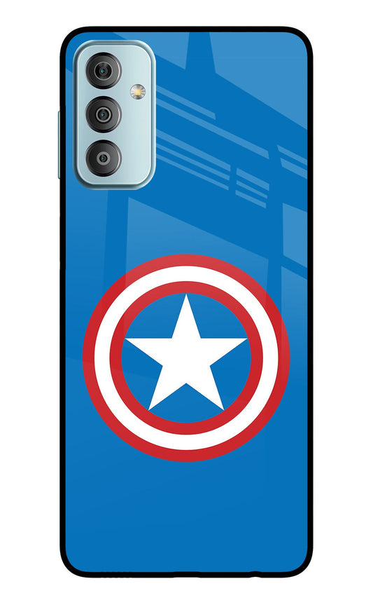 Captain America Logo Samsung F23 5G Glass Case