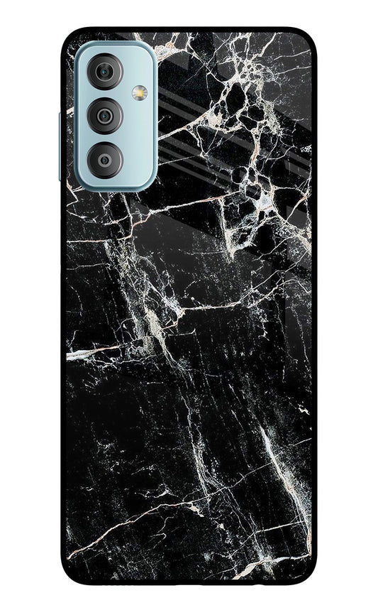 Black Marble Texture Samsung F23 5G Glass Case