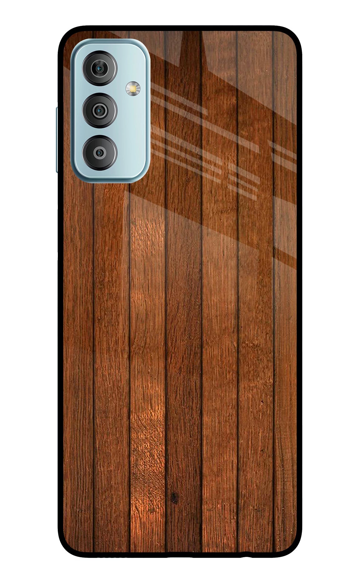 Wooden Artwork Bands Samsung F23 5G Back Cover