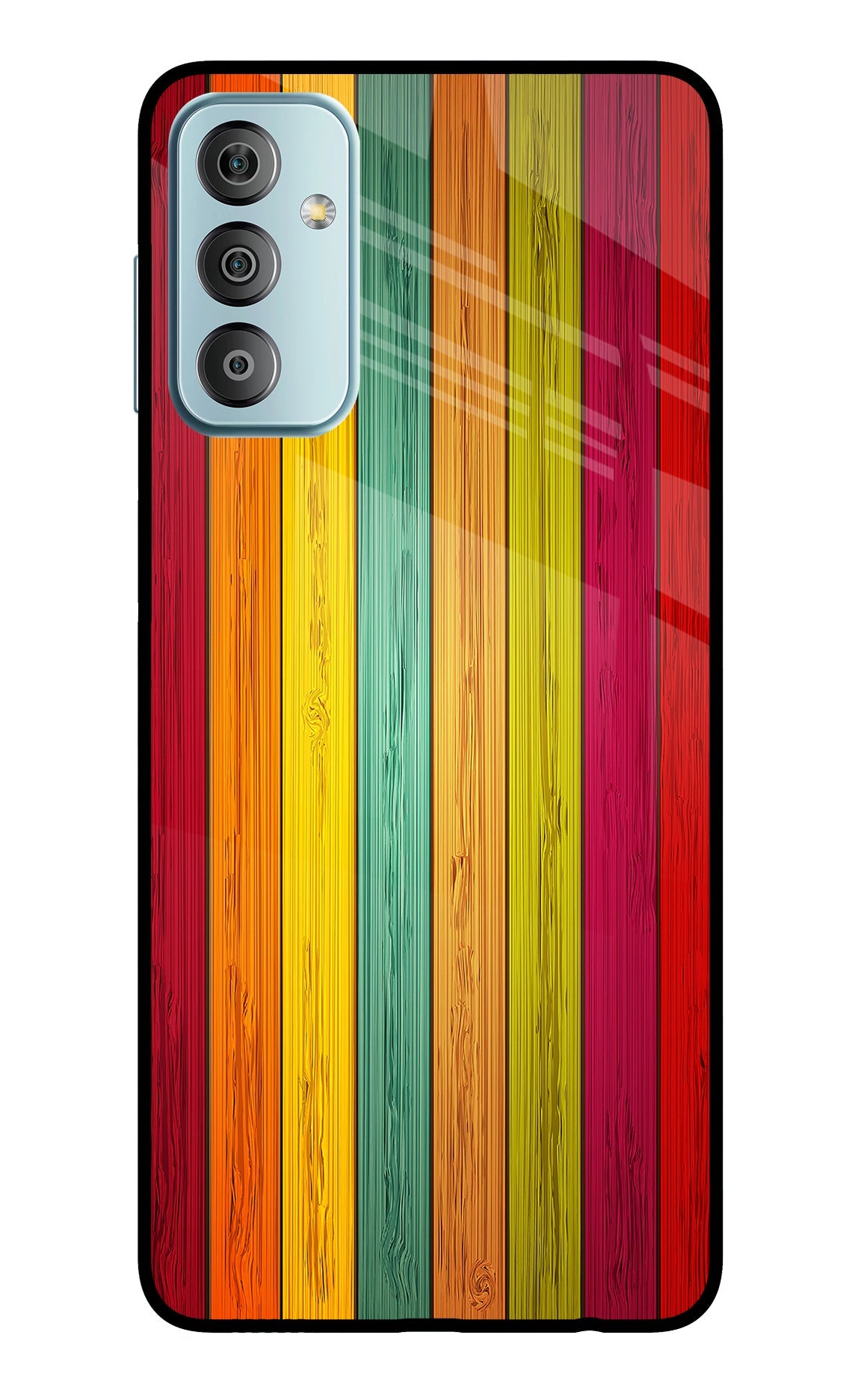 Multicolor Wooden Samsung F23 5G Back Cover