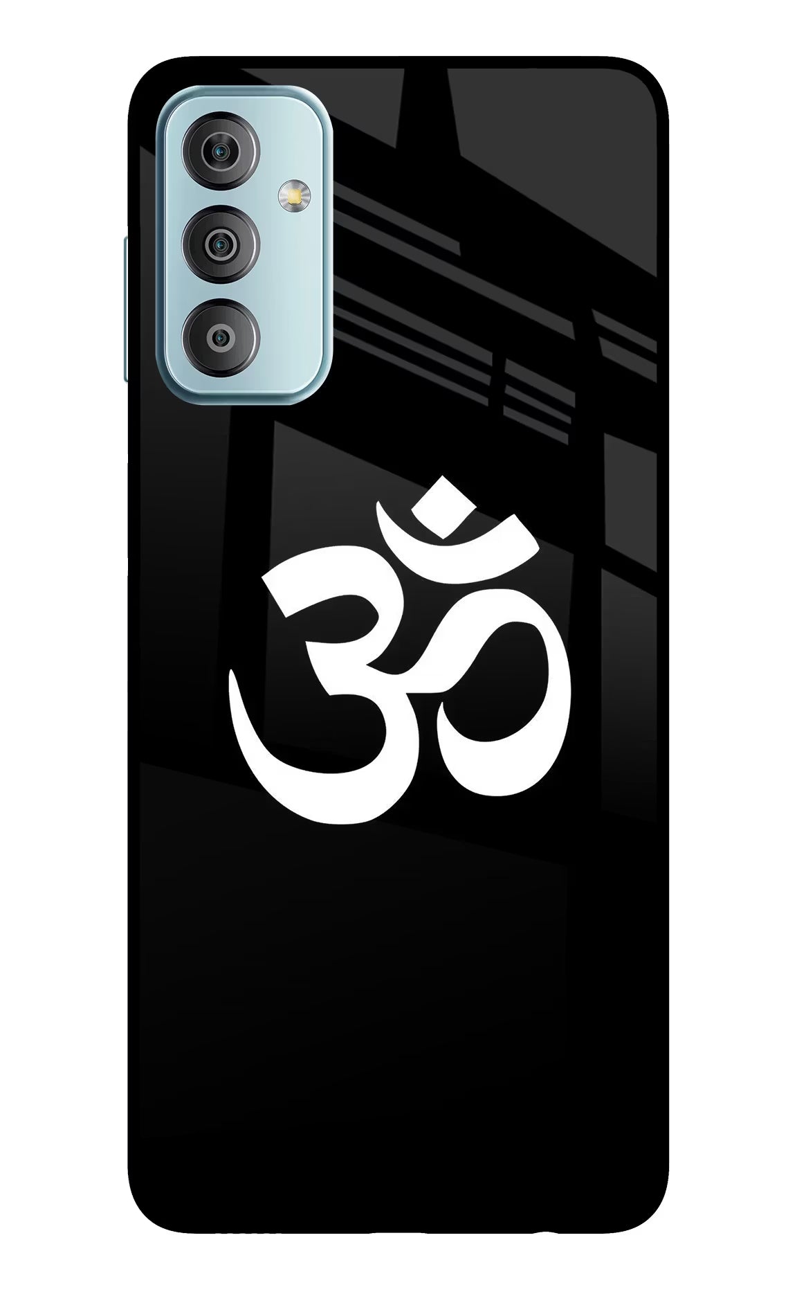 Om Samsung F23 5G Glass Case Back Cover by Casekaro