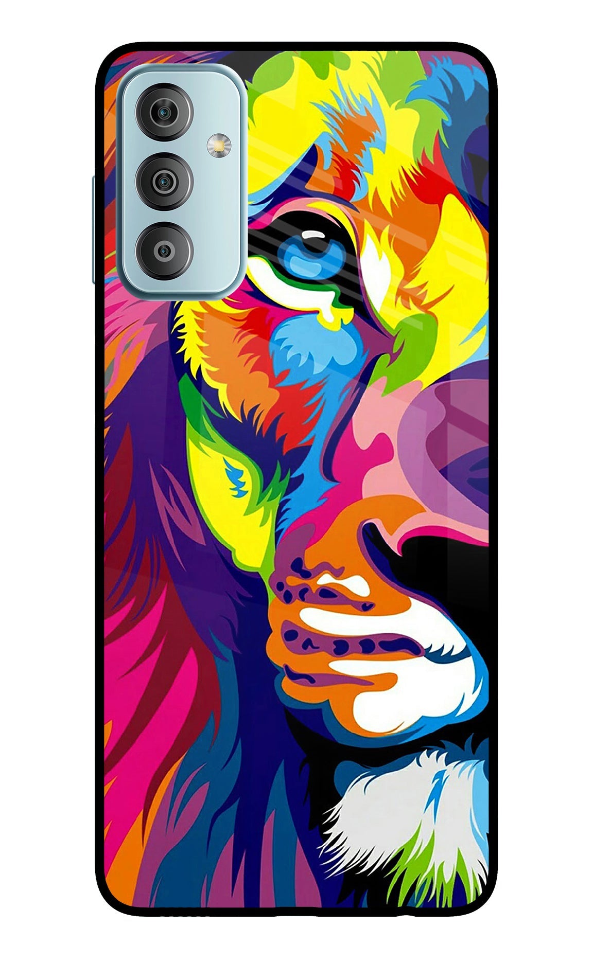 Lion Half Face Samsung F23 5G Back Cover