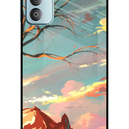 Scenery Samsung F23 5G Glass Case Back Cover by Casekaro