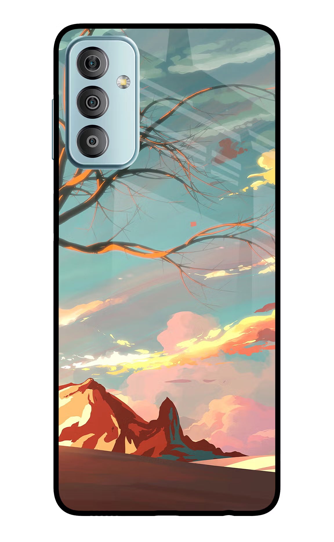 Scenery Samsung F23 5G Glass Case Back Cover by Casekaro