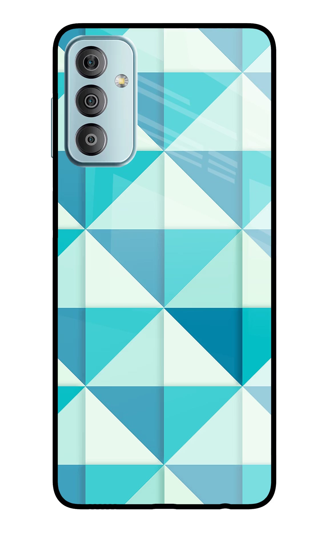 Abstract Samsung F23 5G Glass Case Back Cover by Casekaro