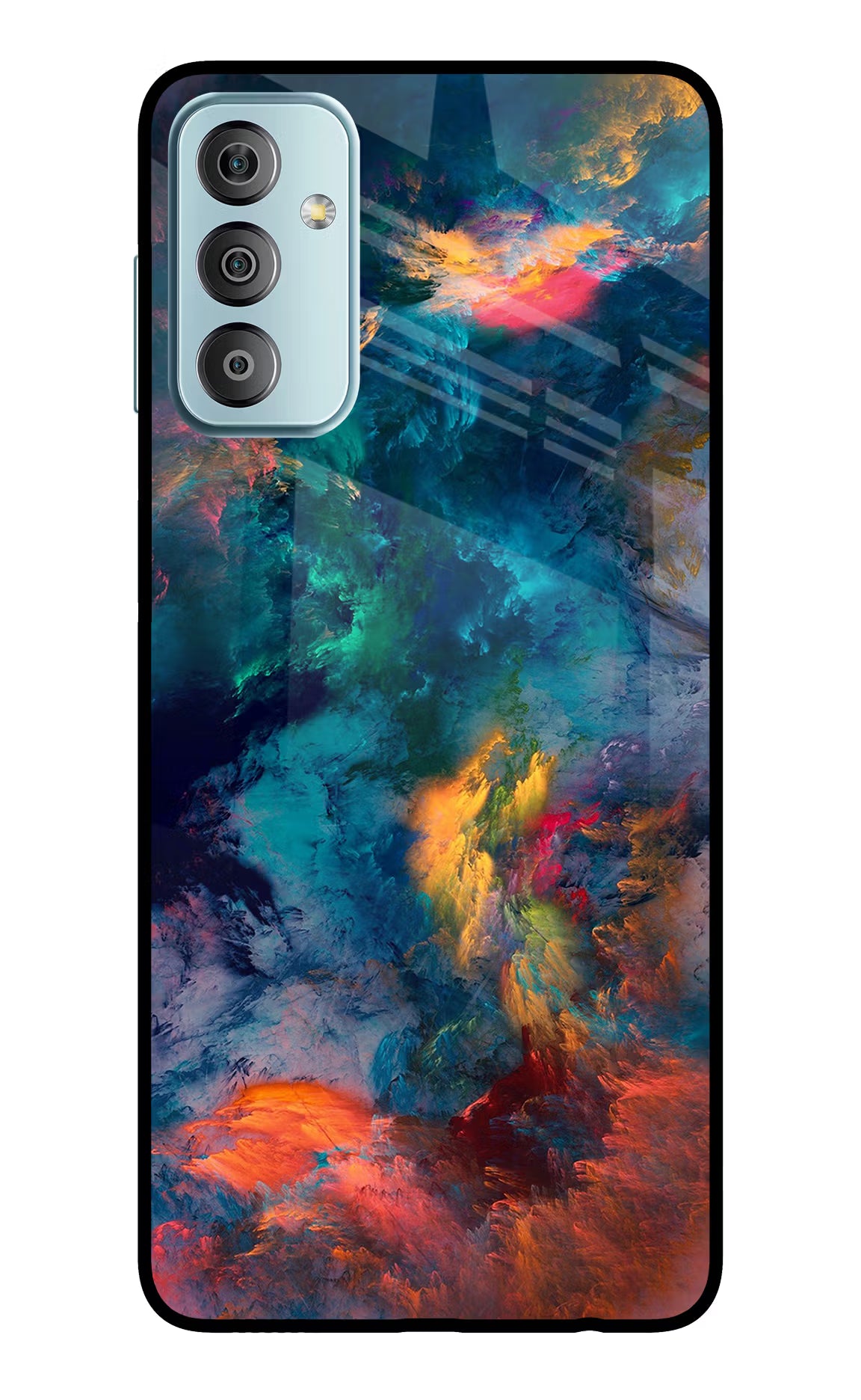 Artwork Paint Samsung F23 5G Glass Case Back Cover by Casekaro