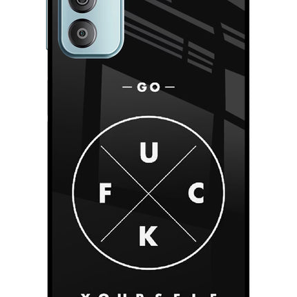 Go Fuck Yourself Samsung F23 5G Glass Case Back Cover by Casekaro