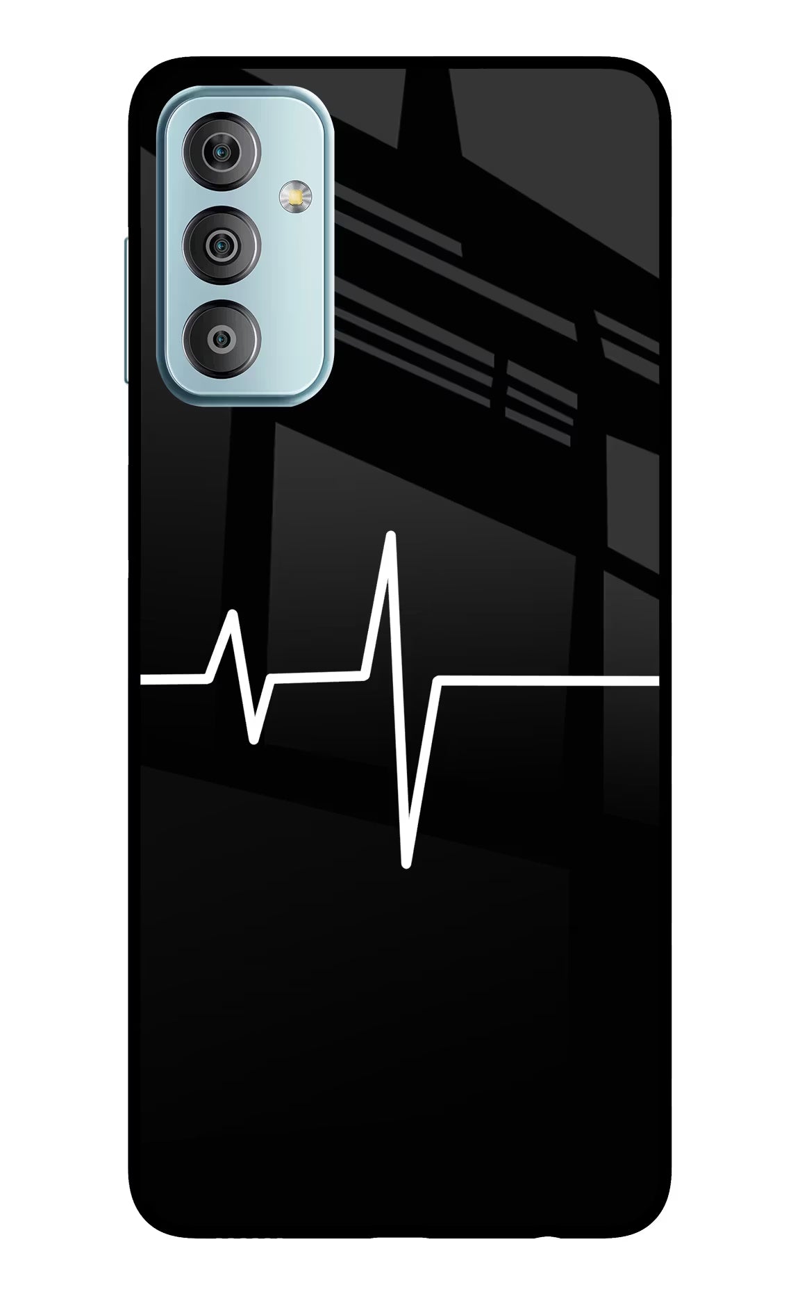 Heart Beats Samsung F23 5G Glass Case Back Cover by Casekaro