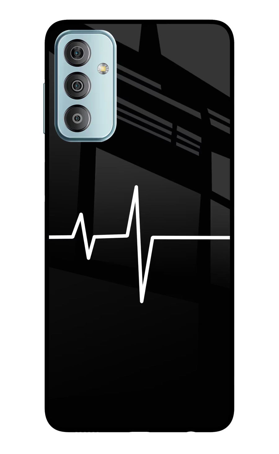 Heart Beats Samsung F23 5G Back Cover, Glass case