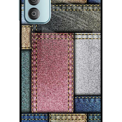 Multicolor Jeans Samsung F23 5G Glass Case