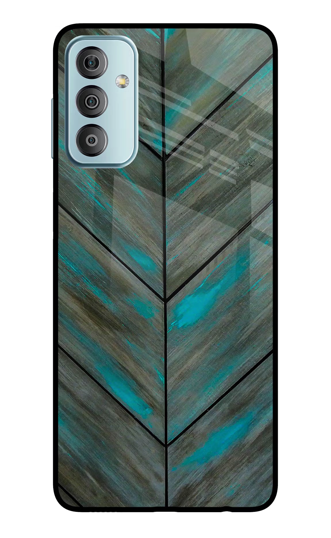 Pattern Samsung F23 5G Glass Case Back Cover by Casekaro