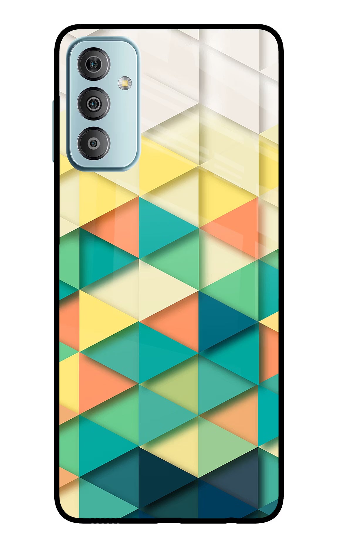 Abstract Samsung F23 5G Glass Case Back Cover by Casekaro