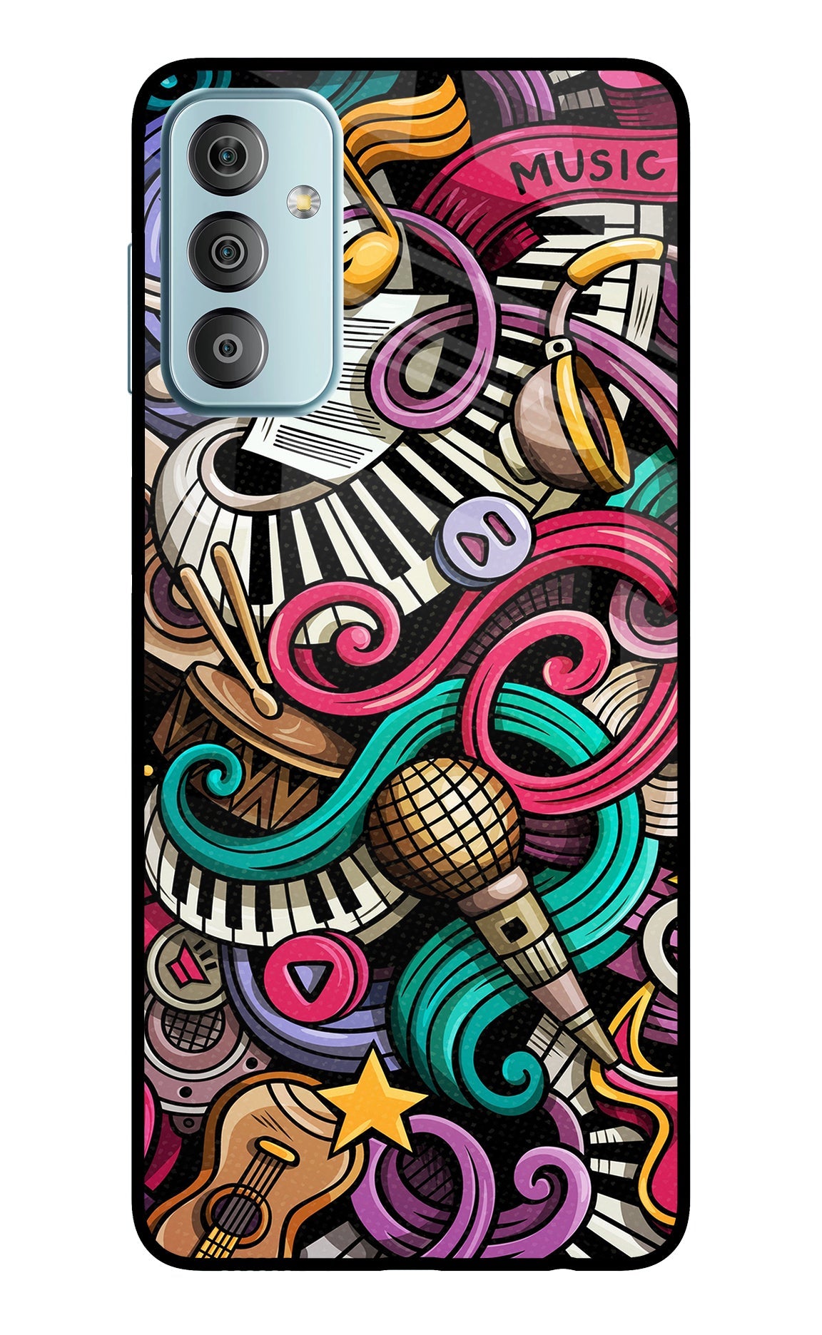 Music Abstract Samsung F23 5G Back Cover