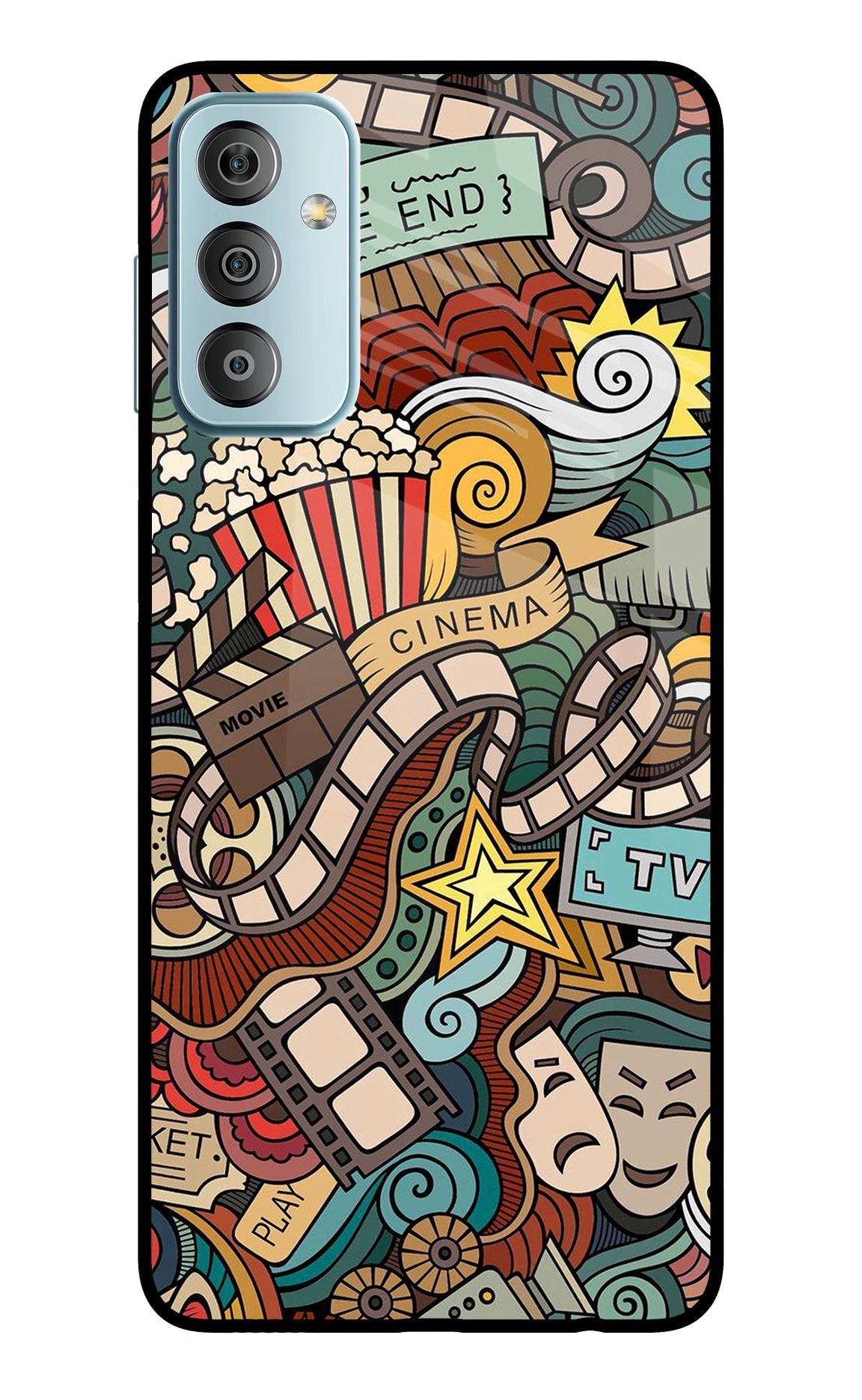 Cinema Abstract Samsung F23 5G Back Cover