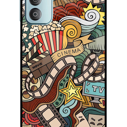 Cinema Abstract Samsung F23 5G Glass Case