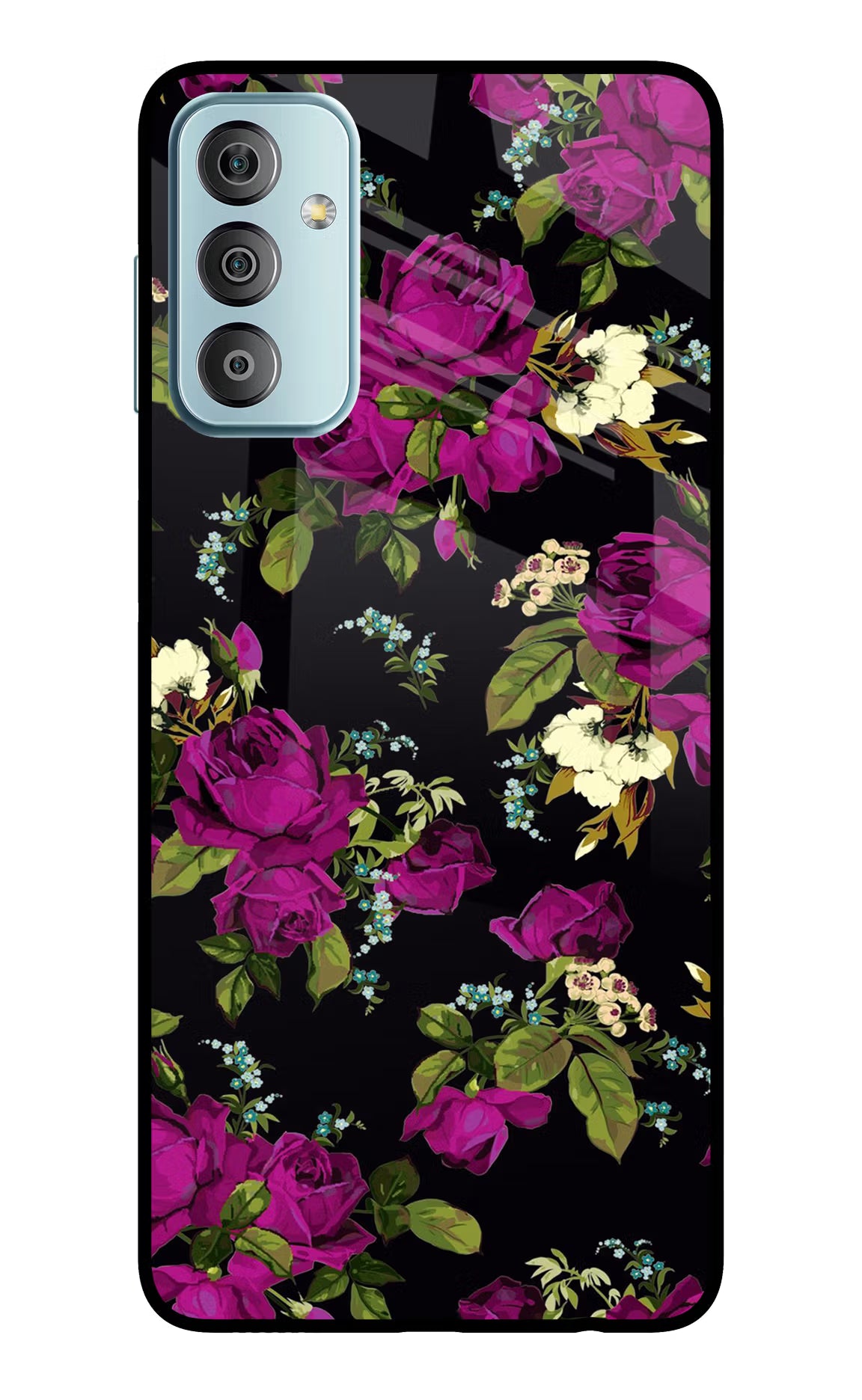 Flowers Samsung F23 5G Glass Case
