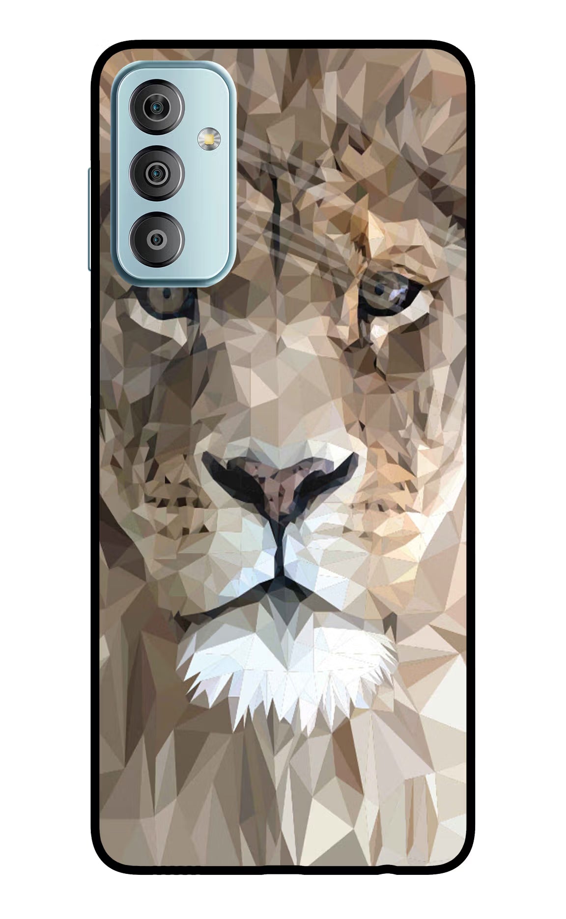 Lion Art Samsung F23 5G Glass Case Back Cover by Casekaro