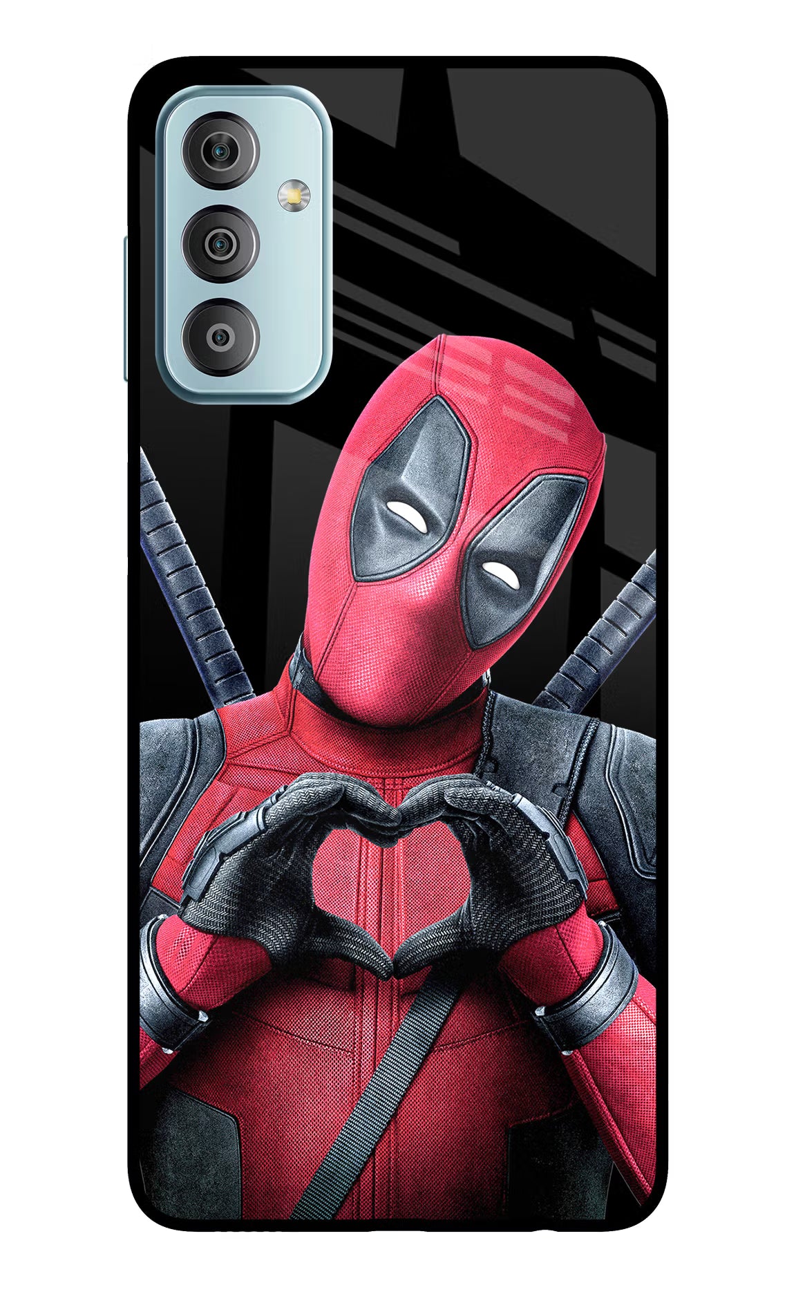Deadpool Samsung F23 5G Glass Case Back Cover by Casekaro