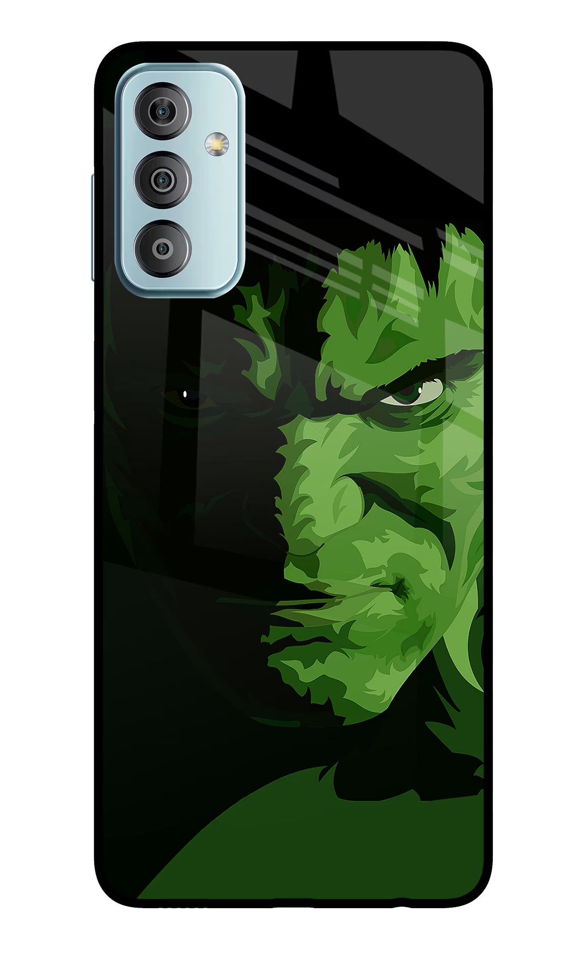 HULK Samsung F23 5G Glass Case Back Cover by Casekaro