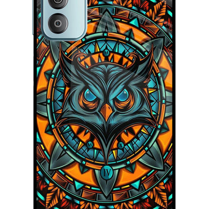 Angry Owl Art Samsung F23 5G Glass Case