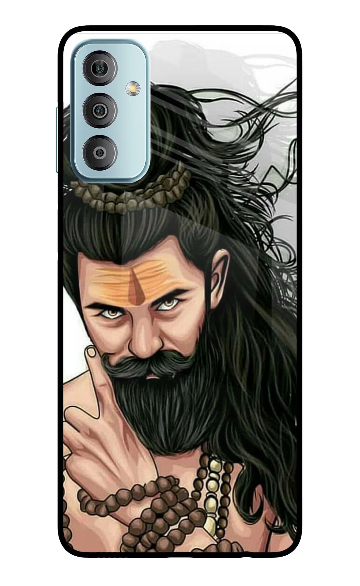 Mahadev Samsung F23 5G Glass Case Back Cover by Casekaro