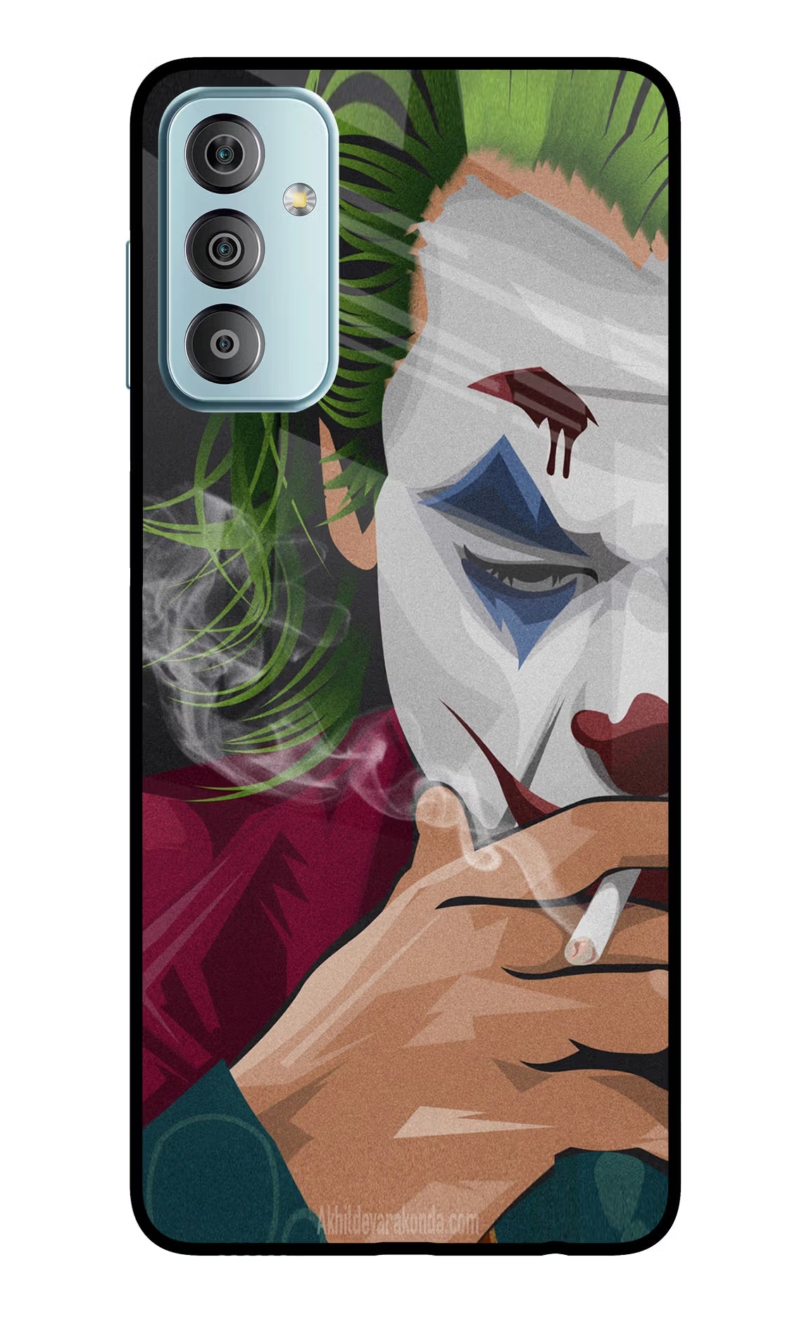 Joker Smoking Samsung F23 5G Glass Case Back Cover by Casekaro